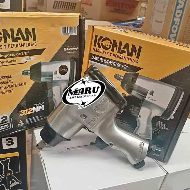 Llave de impacto Neumática ENCASTRE 1/2" TORQUE 312NM KONAN