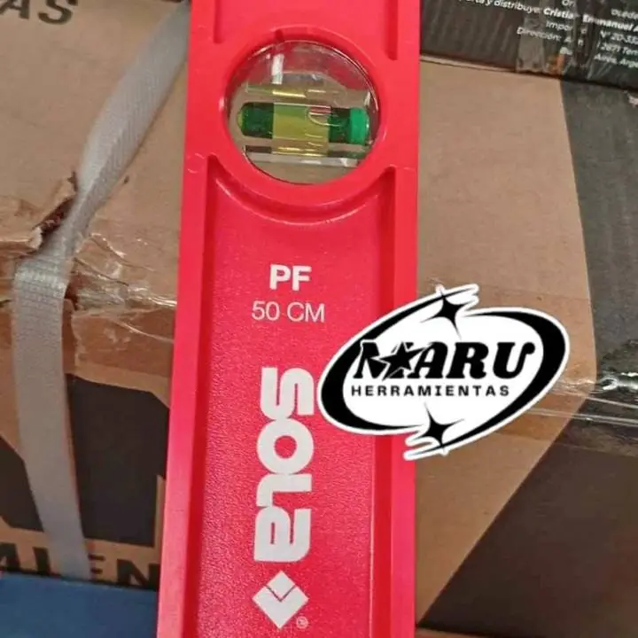 Nivel de Mano 50cm Plástico 2 Burbujas peofesionas soma