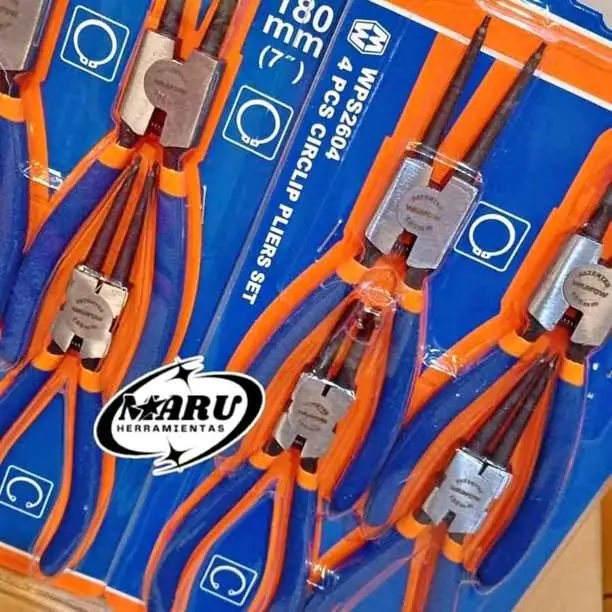 Set de Alicates Segger x 4 Pzas 7" 180mm Ideal para Taller/Obra Wadfow