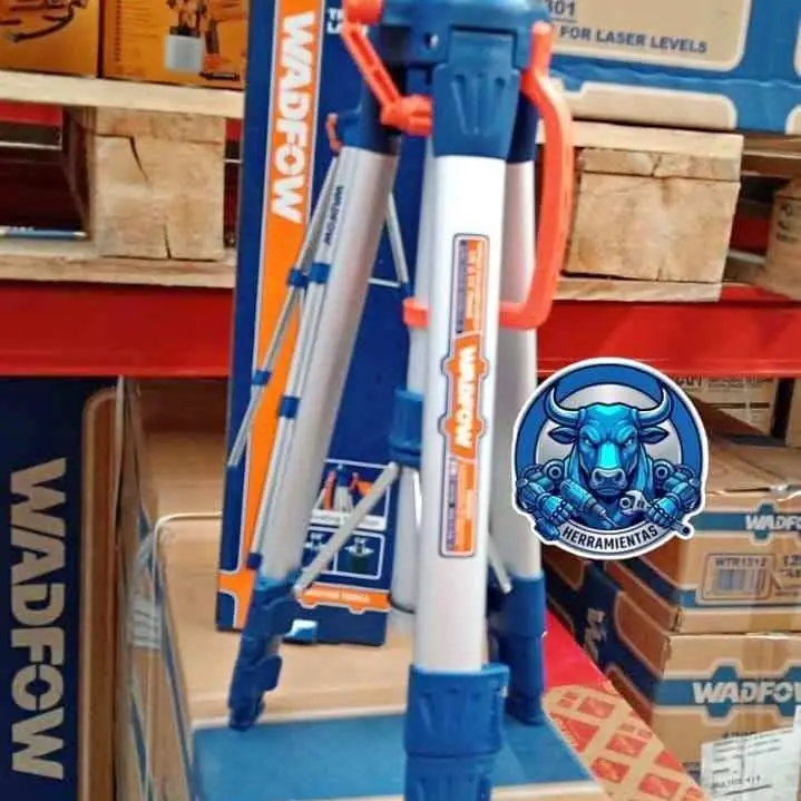 Trípode para Nivel Láser Altura Ajustable de 0.45 a 1.1Mt Aluminio Wadfow