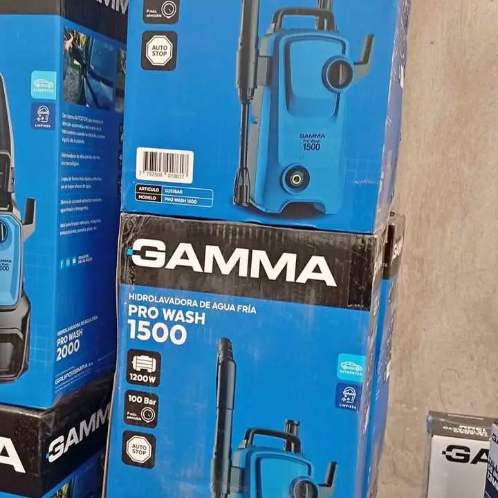 Hidrolavadora PRO WASH-1500. 1200wts 100bar Incluye accesorios/CON sistema autostop gamma