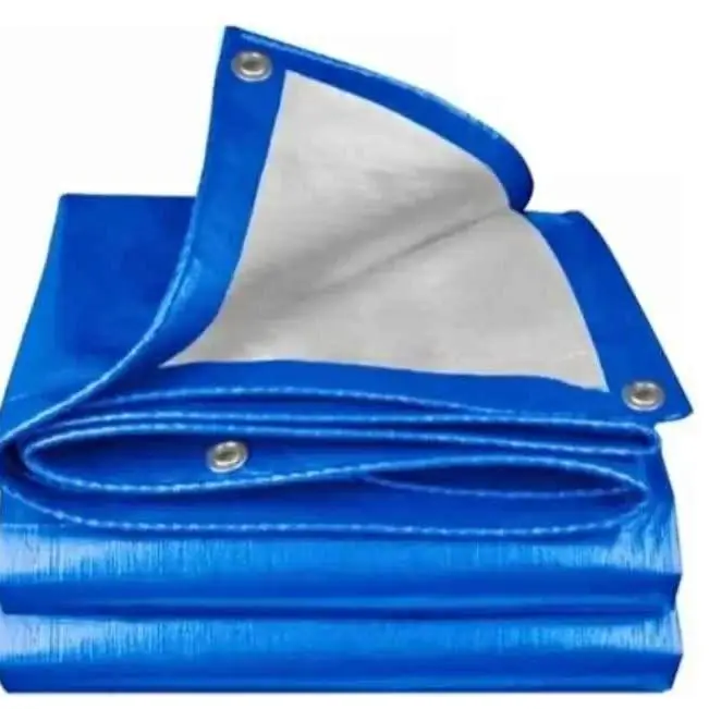 Lona Impermeable Polietileno con Ojales de Metal Medidas 5x6Mts Wadfow