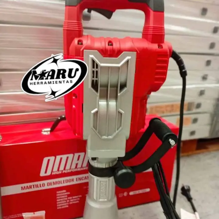 Martillo demoledor HEX-16 1700WTS 60J incluye cinceles y maletín metálico omaha