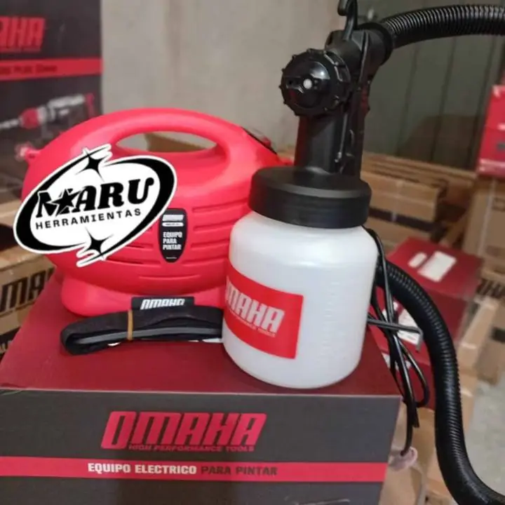 Equipo para pintar 650w tanque de 800ml y 3 formas de pulvezado OMAHA
