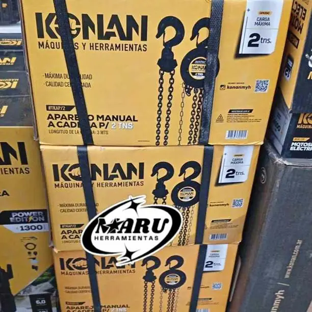 Aparejo a cadena 2Tn 3 Mts KONAN