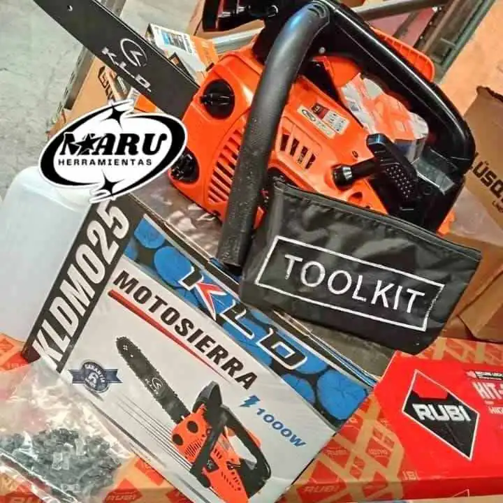 Motosierra Naftera Explosión 25CC Espada de 12" (300mm) incluye Accesorios KLD
