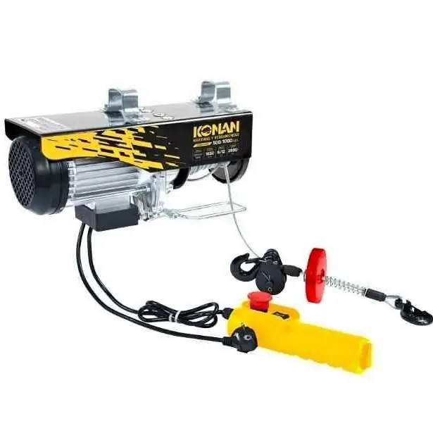 Aparejo Electrico para 500/1000Kg 1650wts KONAN