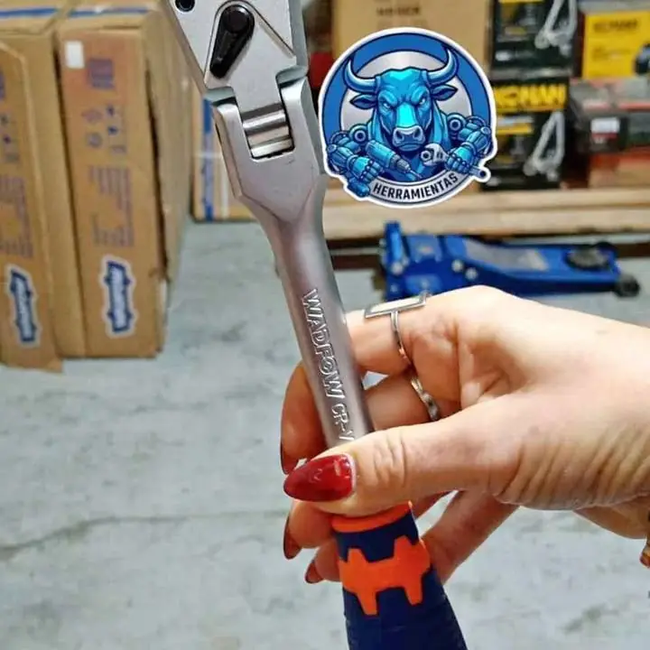 Llave Crique 1/2" 72 Dientes Cabeza Flexible 180° Wadfow
