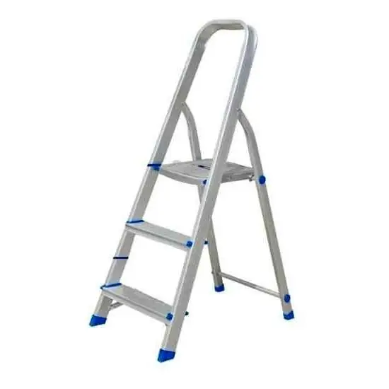Escalera de Aluminio Plegable 3 Escalones Peso Max. 120Kgs Wadfow