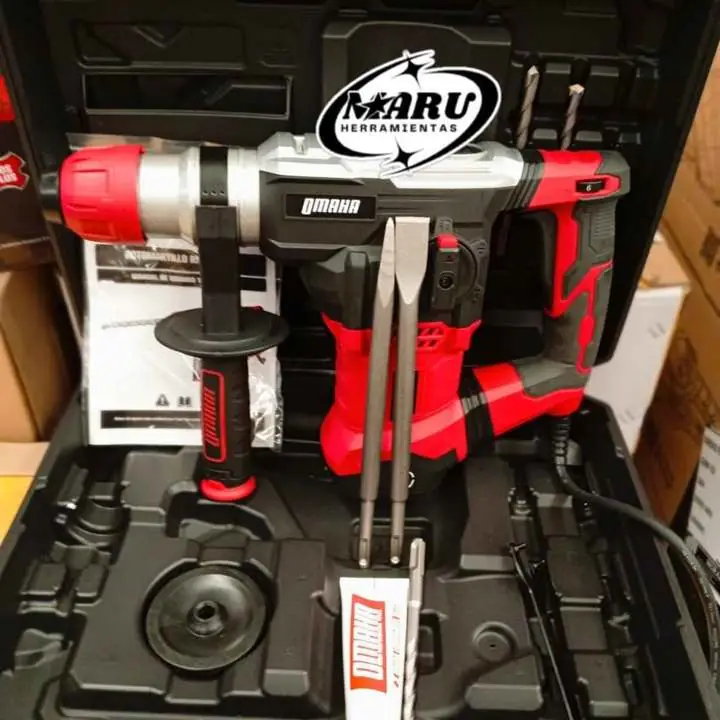 Rotomartillo RM-32 6j Incluye cinceles, Brocas y Maletín OMAHA