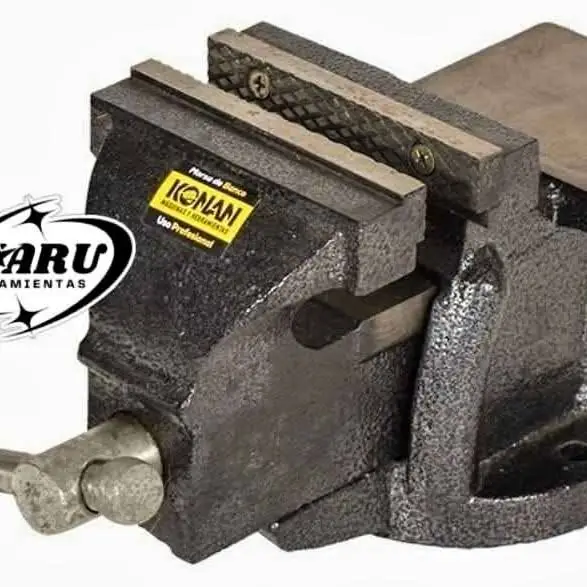 Morsa de banco fija con yunque Profesional N°4 KONAN