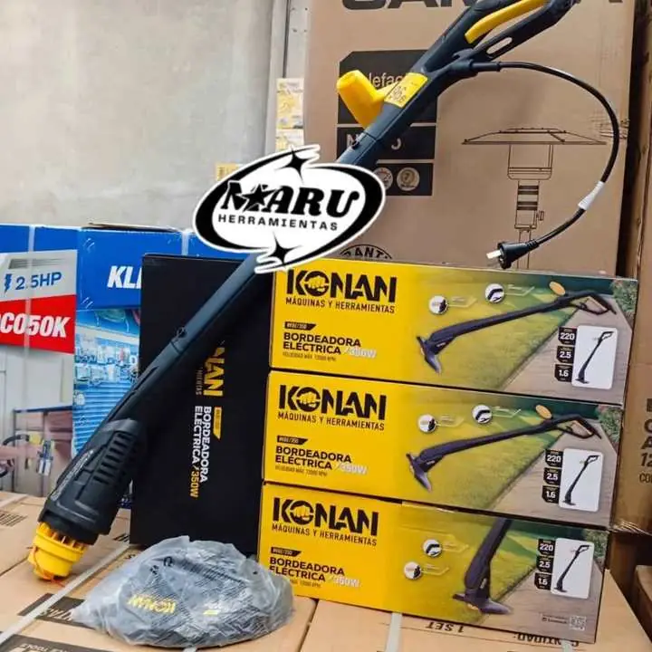 Bordeadora electrica 350wts Incluye 2 rollos de taza KONAN