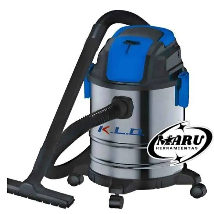 Aspiradora de Tacho Acero inoxidable 30LTS 1300wt aspira seco, húmedo y con fcion de soplado kld