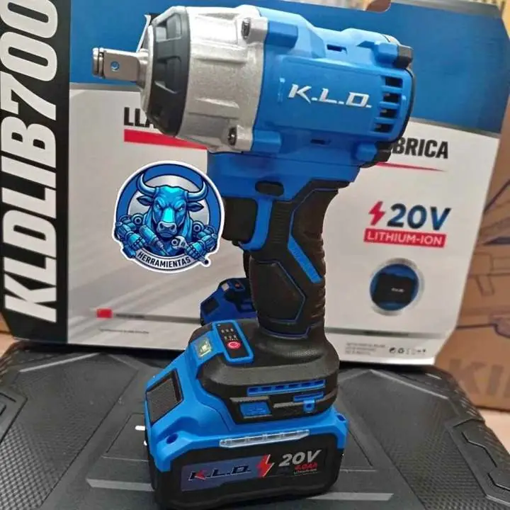 Llave de Impacto 20V 700NM Incluye 1 Batería, Cargador y Tubos KLD