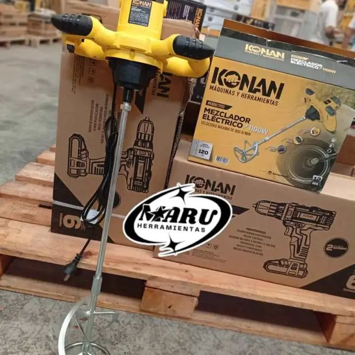 Mezclador de pintura y cemento 1100 wts KONAN