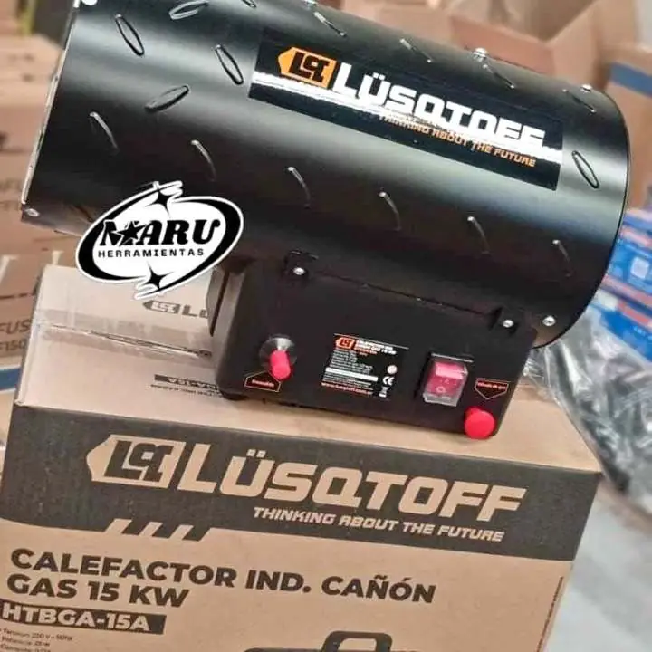 Calefactor Industrial Cañón a Gas 13.000KCAL/Incluye encendído Eléctrico LUSQTOFF