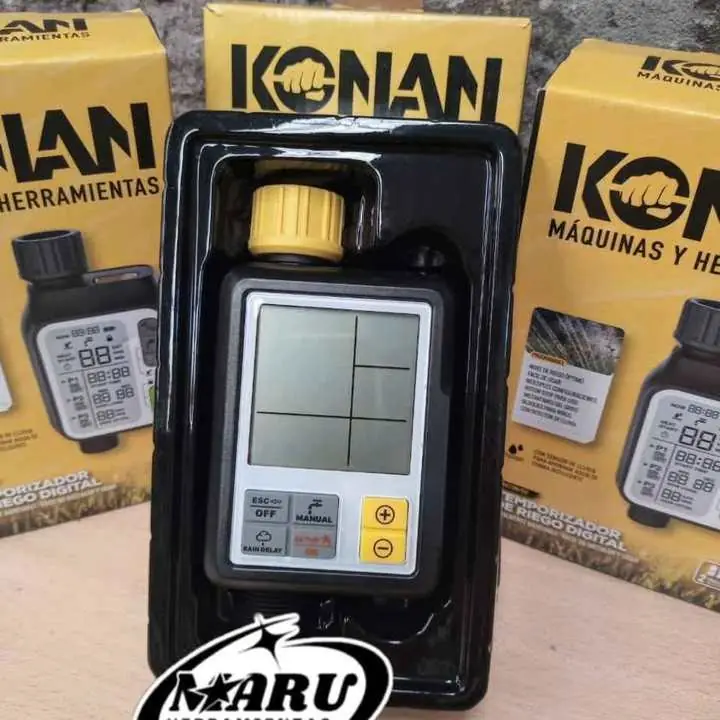 Temporizador de riego digital a pilas 3/4" programable KONAN