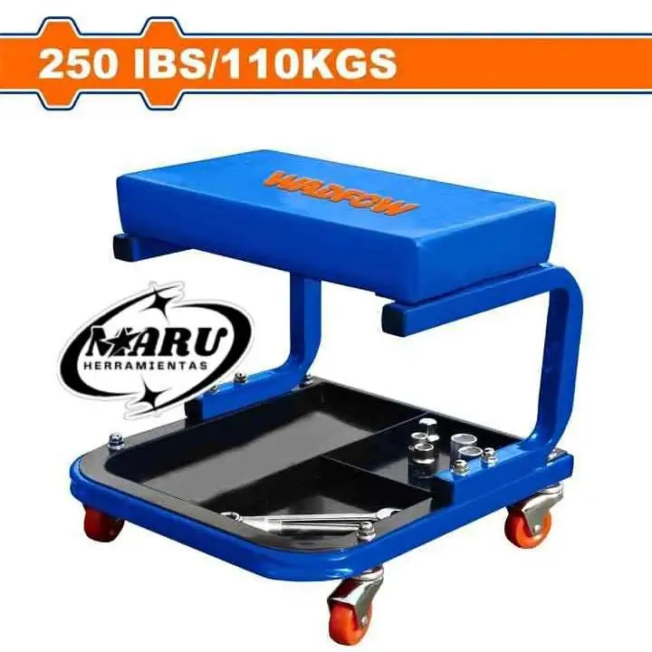 Banco de trabajo para mecánico Capacidad 110kg/con ruedas giratorias 360° Wadfow