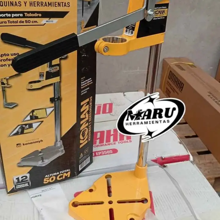 Soporte para taladro universal /apto para mandril de 10 a 13mm altura total 50cm Konan