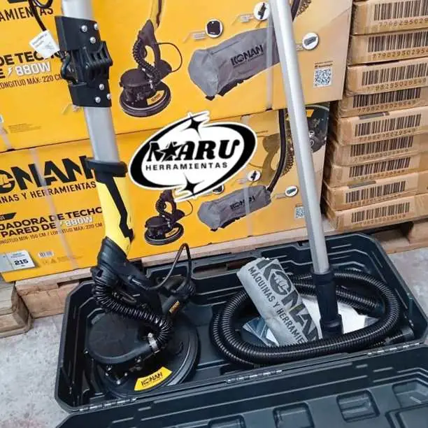 Lijadora/alisador de techo y pared 880wts con accesorios KONAN