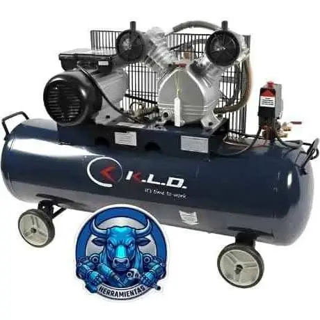 Compresor Bicilíndrico 100Lts 3Hp INCLUYE Botella de Aceite KLD