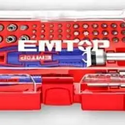 Set de Puntas para Destornillador con mango 55Pzs EMTOP