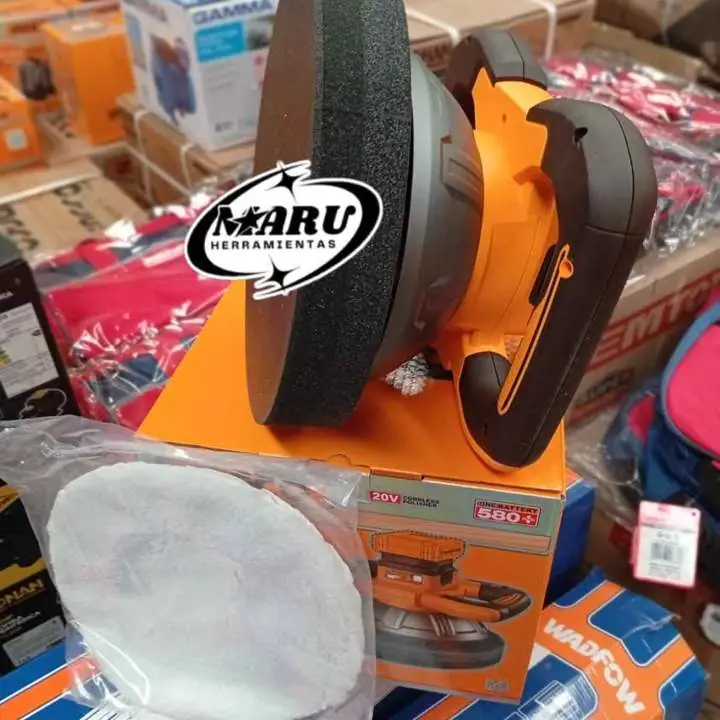Lustra Pulidora a batería 20V 254mm. BRUSHLESS incluye 2 baterías y cargador rápido Ingco