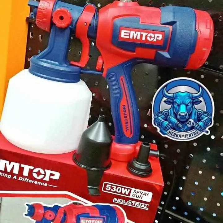Equipo para Pintar 530wts Capac. 1000ml Incluye Accesorios EMTOP