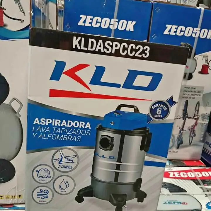 Aspiradora Limpia Tapizados y Alfombras 23Lts 1200wts Incluye Accesorios KLD