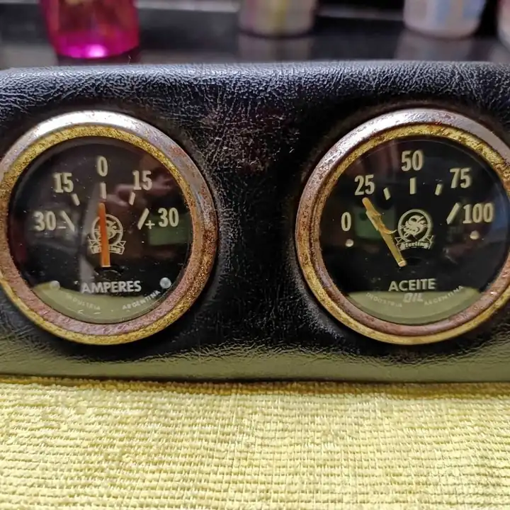 Relojes amperímetro y aceite ANTIGUOS