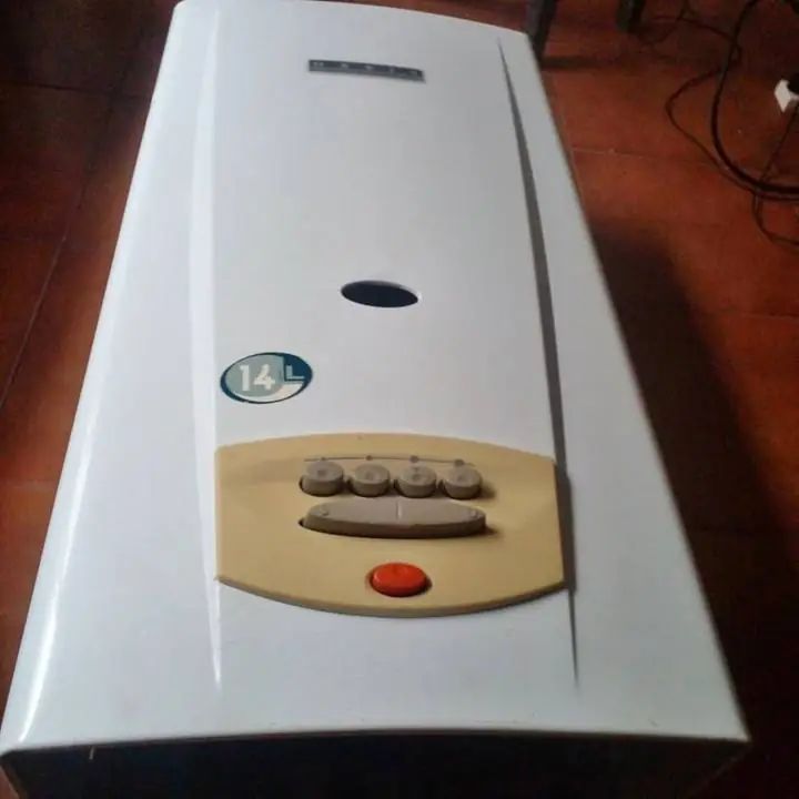 Calefon orbis a botonera 14 lts