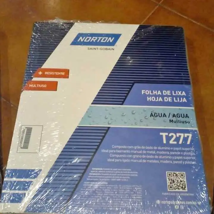 Lijas al agua "norton" x 50 unidades,grano 100 y 120