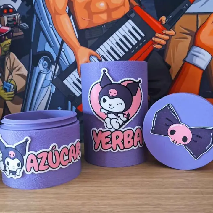 Yerbera y azucarera kuromi