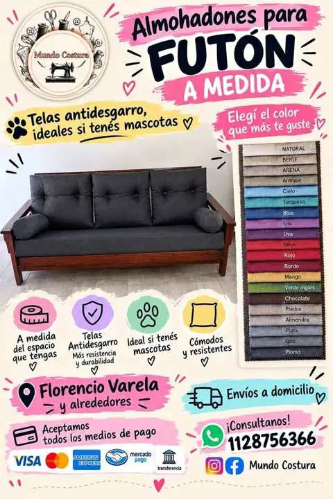 Almohadones para futón