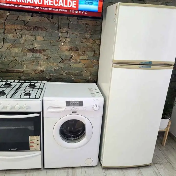 Heladera lavarropas y cocina