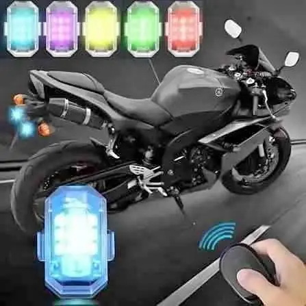 Con control remoto luz LED para moto