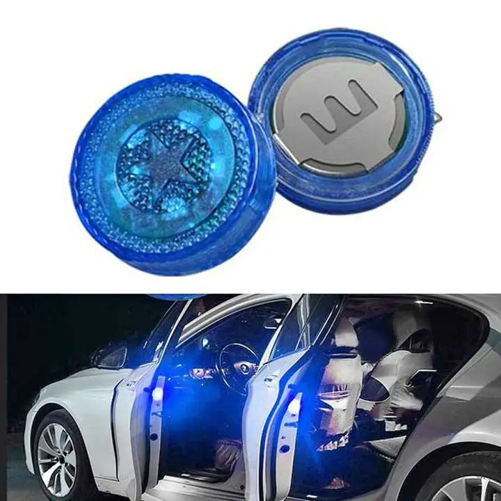 Solo azul luz anticolicion para puertas de auto