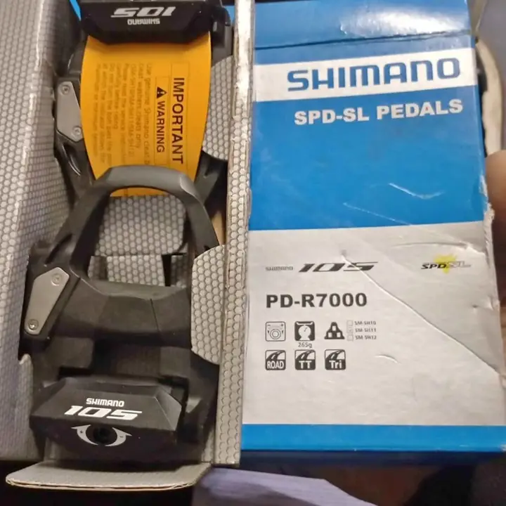 Pedales automáticos de ruta Shimano 105 PD-R7000 carbono