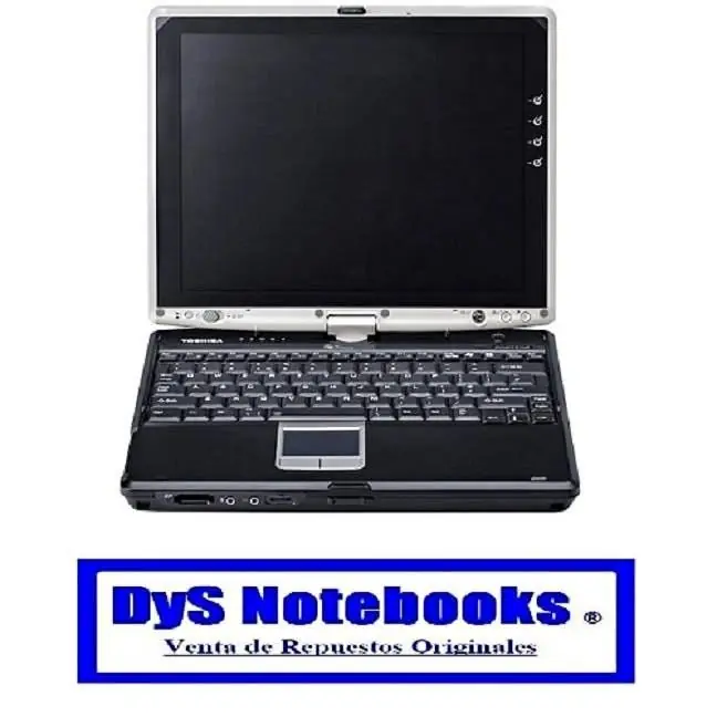 Vintage carcasa Toshiba portege M205-S810 carcasa usada completa con touchpad en muy buen estado