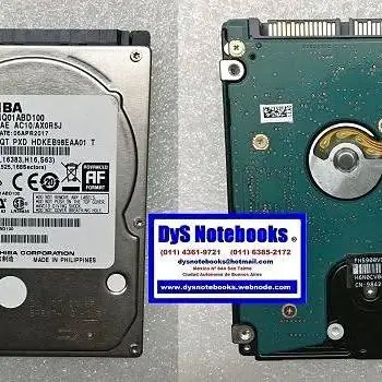 Disco 1TB Toshiba sata ii 3GB 9.5mm laptop PC PC3 TV grabadoras consolas o almacenamiento externo