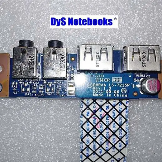 Placa USB y audio con flex Toshiba satellite P775 P775D y P770