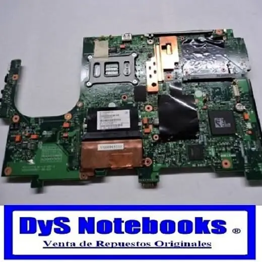 Mother out Toshiba satellite A65-S126 P/repuestos o reparar sin tocar