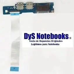 Placa boton encendido Samsung Np530 USB X2 y lectora tarjeta SD con flex BA92-11618A BA92-09691A