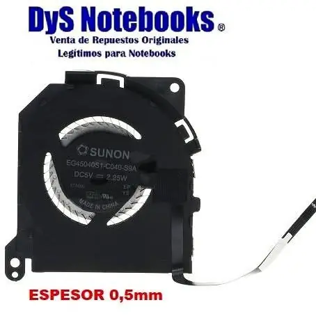 Lenovo yoga 900-13isk y 13ISK2 o yoga 4 pro cooler fan (1 ventilador) con disipadores