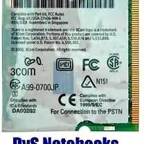 Retro módem y red 3COM minipci 10-100 56k 3CN3AC1556B ibm ver modelos compatibles