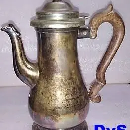 Cafetera Inglesa Wright Antigua Metal Plateado 25 Cm Altura (Usado)