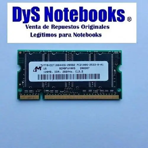 Memoria 128MB PC2100 ddr 266MHz