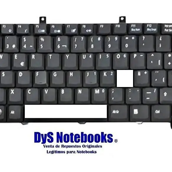 Repuestos de teclas Acer Aspire 3003 3680 1640 1650z 5050 5600 5560 5570 5570Z ZL6 ZL7