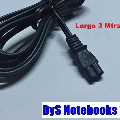 Cable bipolar ficha 8 3A 125w 250 unidades largo 3 Mtrs. por unidad