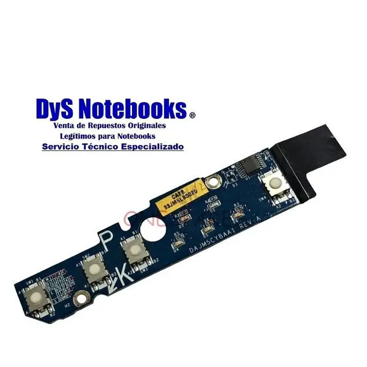 Dell latitude D610 placa boton encendido y botones volumen DA0JM5YBAD0 DAJM5CYBAA1